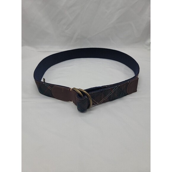 Pendleton Tartan Belt With Leather Accents Size 36 - Picture 1 of 8